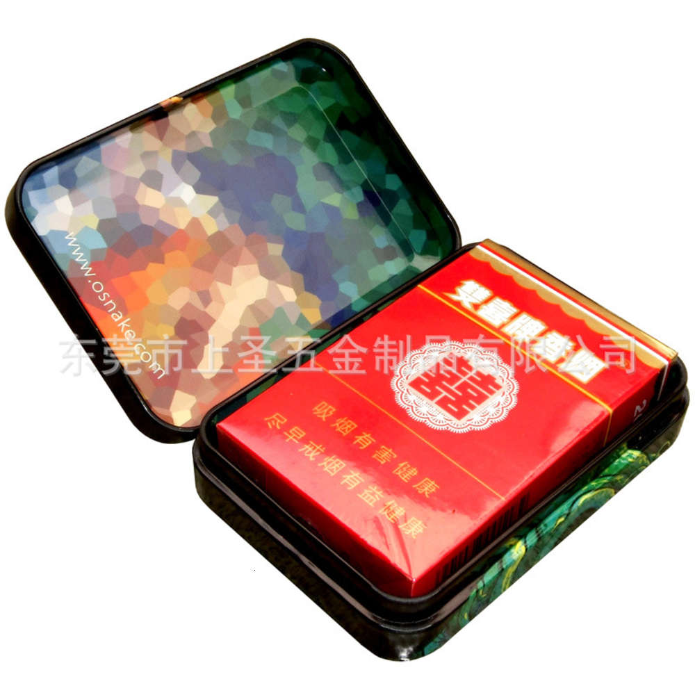 Cigarette case Long chain cover tinplate cigarette box, portable tobacco chewing gum Mint playing card iron box
Cigarette case Long chain cover tinplate cigarette box, portable tobacco chewing gum Mint playing card iron box