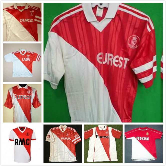90 91 92 94 95 96 97 99 00 Monaco Retro Soccer Jerseys 1990 1991 1992 1994 1995 1996 1997 1999 2000 BEN YEDDER JOVETIC GOLOVIN JORGE classic football shirt, Red
90 91 92 94 95 96 97 99 00 Monaco Retro Soccer Jerseys 1990 1991 1992 1994 1995 1996 1997 1999 2000 BEN YEDDER JOVETIC GOLOVIN JORGE classic football shirt, Red