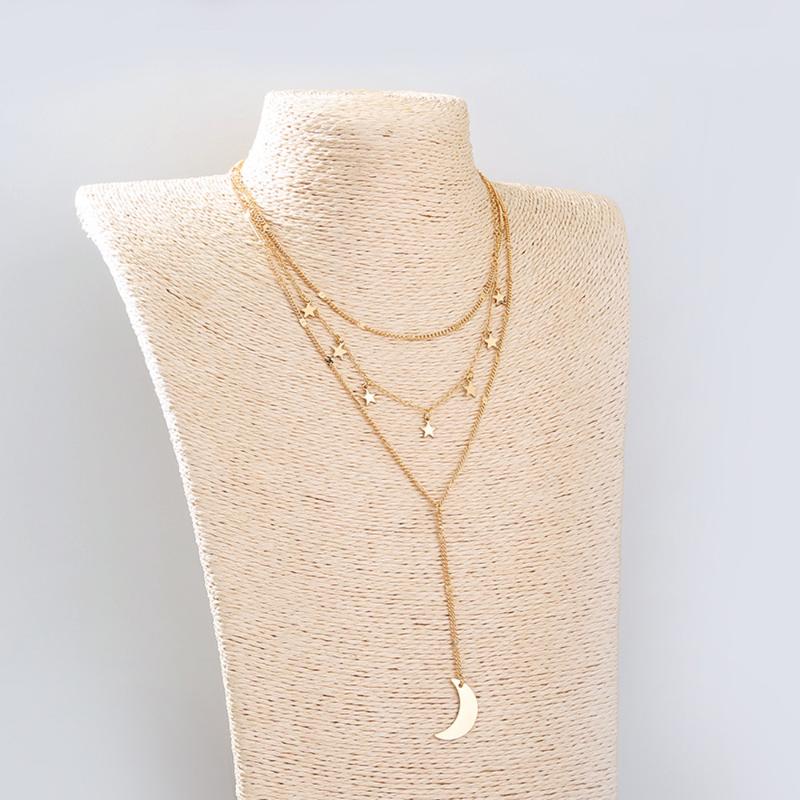 Chains Chic Versatile Cresent Moon Long Tassel Pendant Necklace For Women Stars Choker Neck Chain Temperament Jewelry Gift Wholesale
Chains Chic Versatile Cresent Moon Long Tassel Pendant Necklace For Women Stars Choker Neck Chain Temperament Jewelry Gift Wholesale