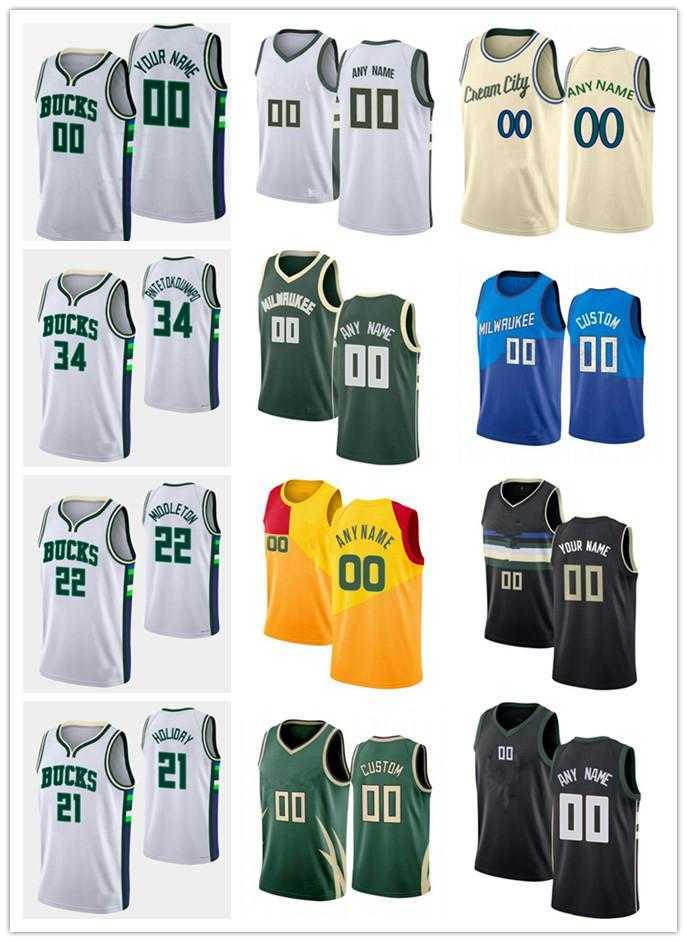 75th Custom Mens Giannis MilwaukeeBucks34 Antetokounmpo Khris 22 Middleton Jrue 21 Holiday Bobby 9 Portis Jr Basketball Jersey, Color
75th Custom Mens Giannis MilwaukeeBucks34 Antetokounmpo Khris 22 Middleton Jrue 21 Holiday Bobby 9 Portis Jr Basketball Jersey, Color