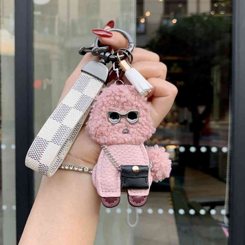 Yaoskou Keychain Female Simple Atmosphere High-end Men's Car to Lovely Electric Women Exquisite
