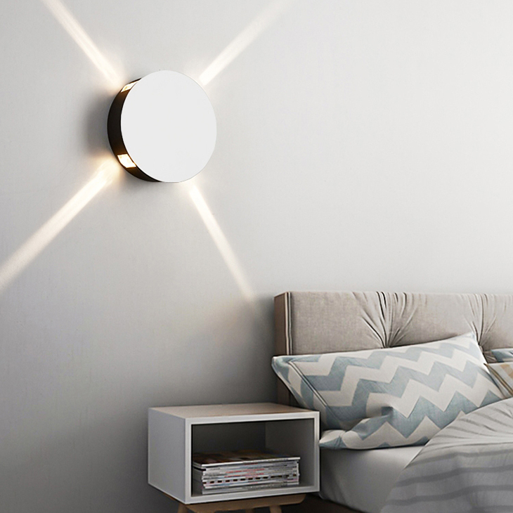 Modern wall lamps up&down 85-265V Round Indoor Light beam wall lights for living room bedroom aisle KTV bar decoration lighting
