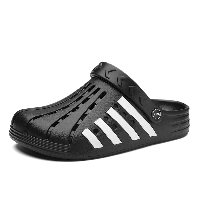 Summer Men Sandals Crocks Non-Slip Hole Shoes Home Clogs EVA Garden Male Shoes Outside Beach Flat Slippers, Gray
Summer Men Sandals Crocks Non-Slip Hole Shoes Home Clogs EVA Garden Male Shoes Outside Beach Flat Slippers, Gray