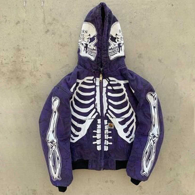 Women Gothic zipper hoodie couple trend Harajuku punk clothing Sweatshirt women and men bulk items wholesale lots tops red 210830