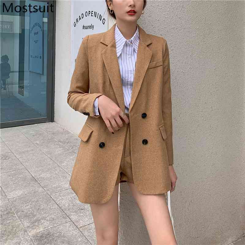 Autumn Korean Fashion Two Piece Sets Women Long Sleeve Blazer + Shorts Suits Casual Elegant Ol Style Female 2 210518, Khaki
Autumn Korean Fashion Two Piece Sets Women Long Sleeve Blazer + Shorts Suits Casual Elegant Ol Style Female 2 210518, Khaki