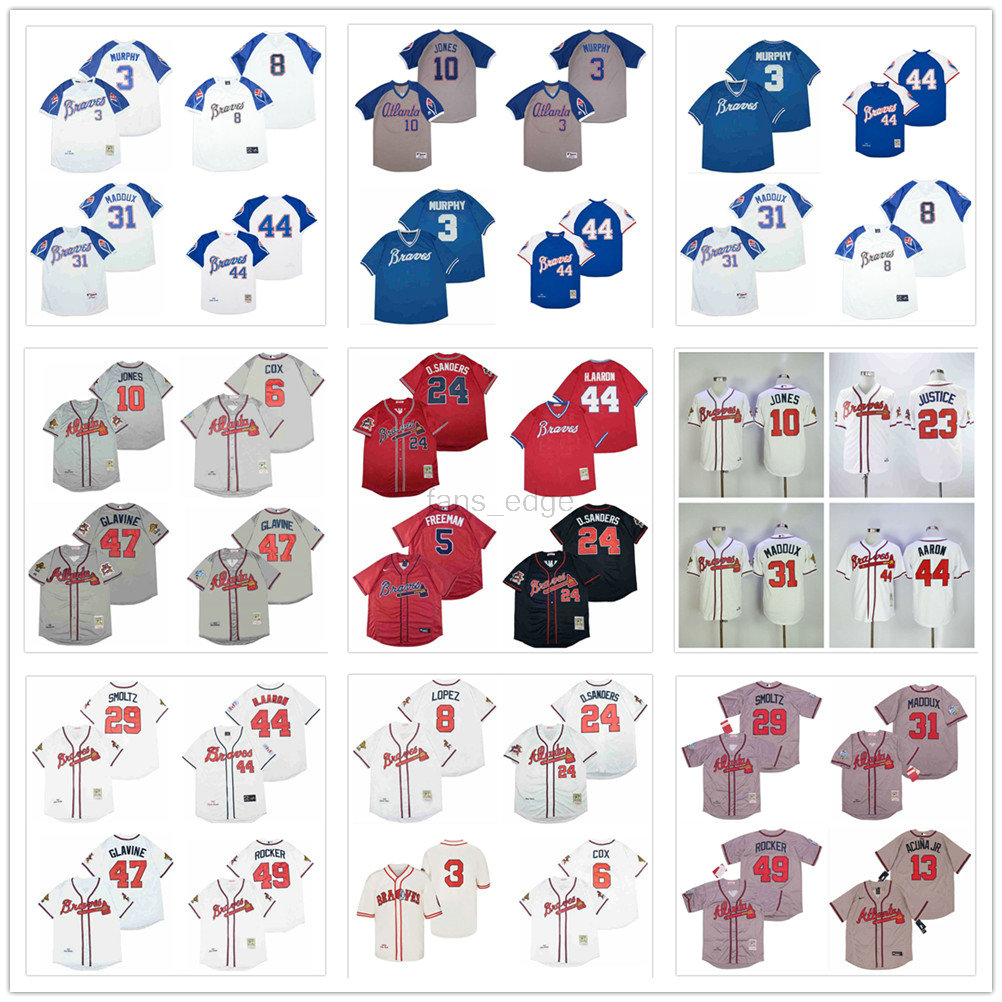 Men's Baseball Jerseys 47 tom Glavine 49 rocker 4 h.aaron 29 smoltz 8 lopez 6 cox Beige Stitched jersey shirt High Quality custom Jerseys, Blue;black
Men's Baseball Jerseys 47 tom Glavine 49 rocker 4 h.aaron 29 smoltz 8 lopez 6 cox Beige Stitched jersey shirt High Quality custom Jerseys, Blue;black