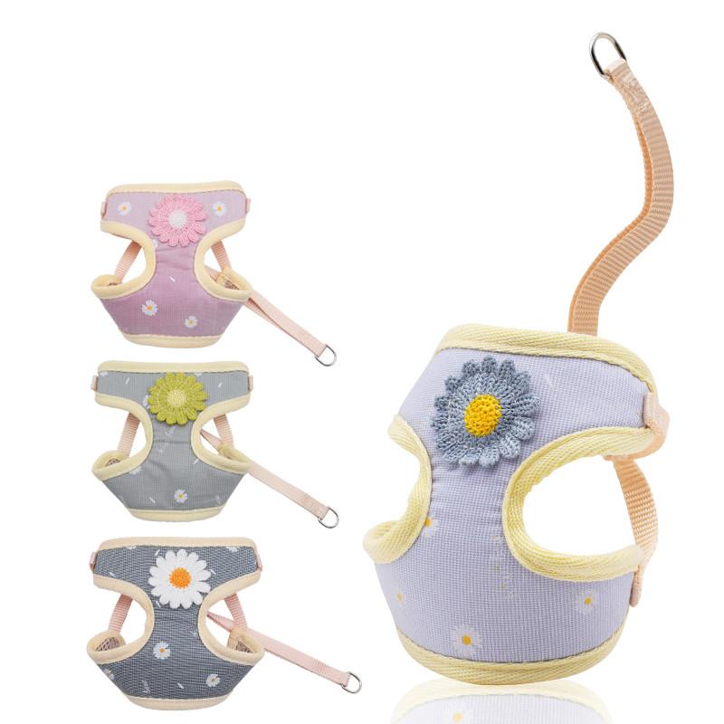 Dog Collars & Leashes No Pull Harness And Leash Set Lovely Daisies Puppy Kitten Collar Adjustable Mesh Vest For Small Cat Pet Supplies
Dog Collars & Leashes No Pull Harness And Leash Set Lovely Daisies Puppy Kitten Collar Adjustable Mesh Vest For Small Cat Pet Supplies