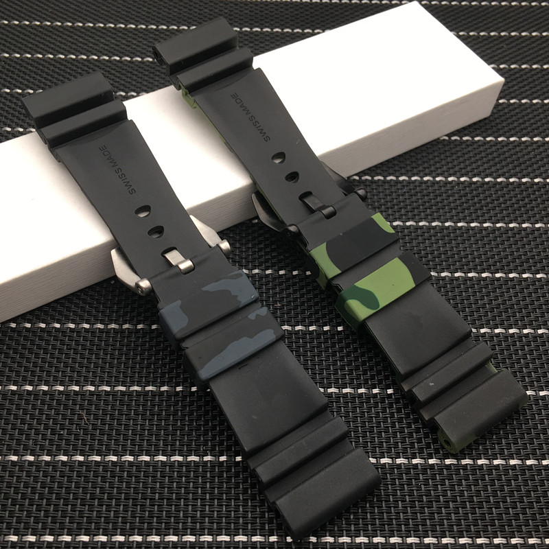 24mm 26mm Camouflage Colorful Silicone Rubber watch band Replace For Panerai strap watch band Waterproof watchband free tools
24mm 26mm Camouflage Colorful Silicone Rubber watch band Replace For Panerai strap watch band Waterproof watchband free tools