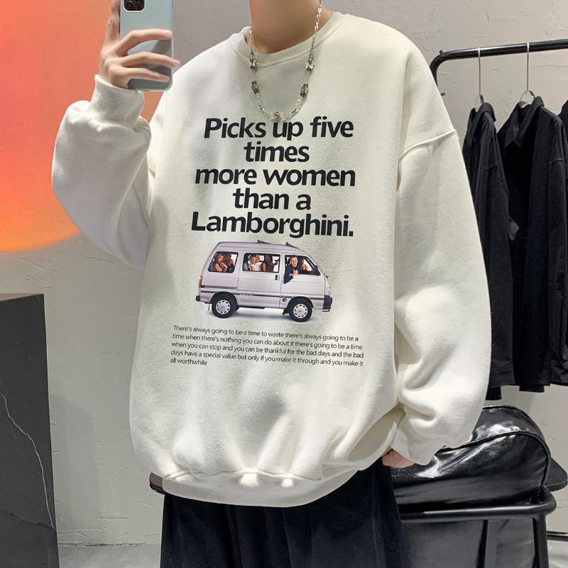 Men's Hoodies & Sweatshirts LEGIBLE Men Fashion Korean Casual Loose Letter Printed Male Spring Autumn Pullovers Man, Black
Men's Hoodies & Sweatshirts LEGIBLE Men Fashion Korean Casual Loose Letter Printed Male Spring Autumn Pullovers Man, Black