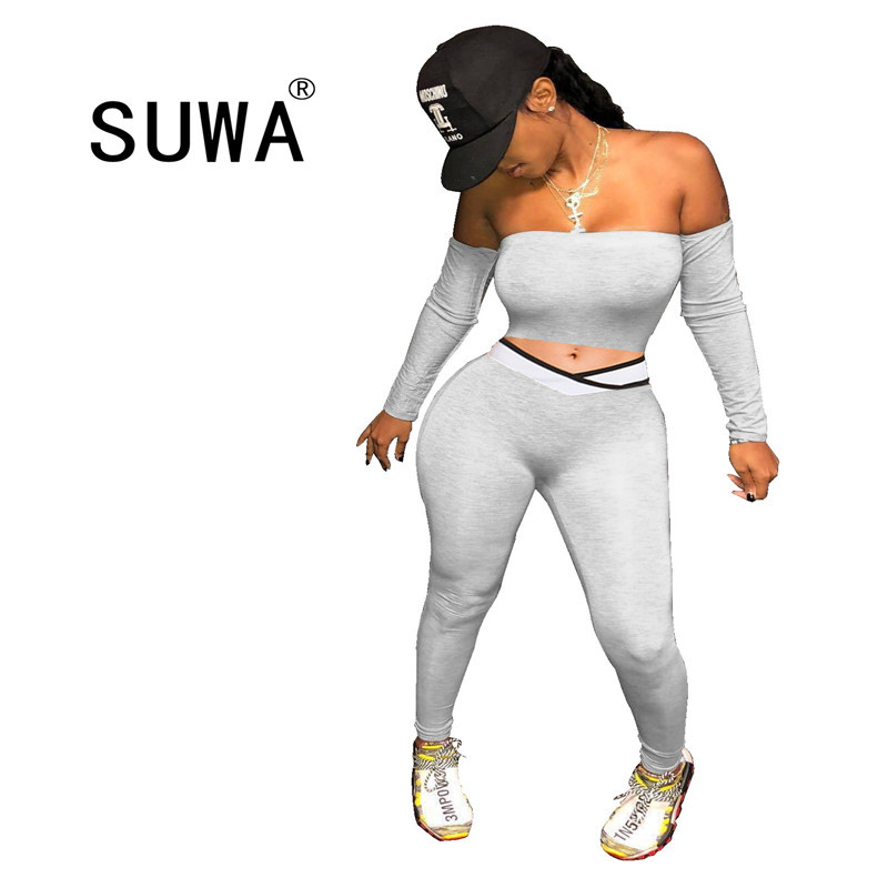2 Pieces Set Sexy Outfits Women 90s Tracksuit Off Through Long Sleeve Crop Top + Gray Sports Pants Casual Two Piece Matching 210525, Dark grey
2 Pieces Set Sexy Outfits Women 90s Tracksuit Off Through Long Sleeve Crop Top + Gray Sports Pants Casual Two Piece Matching 210525, Dark grey