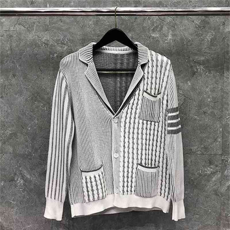 Tb Fashion Thom Brand Sweaters Men Women Slim Cardigans Clothing Patchwork Striped Wool Thick Autumn Winter Casual Coat, Gray
Tb Fashion Thom Brand Sweaters Men Women Slim Cardigans Clothing Patchwork Striped Wool Thick Autumn Winter Casual Coat, Gray