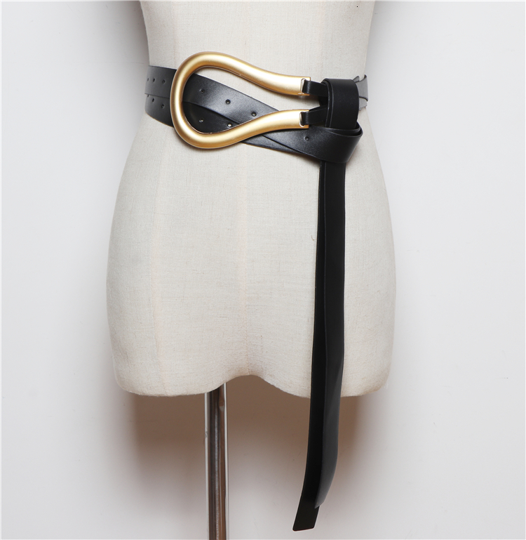 Jeans Women Belt Fashion Design Women Buckle Waist Belts Leather Strap High Quality Cummerbund Waistband for Girl Dress SW232 Y191130