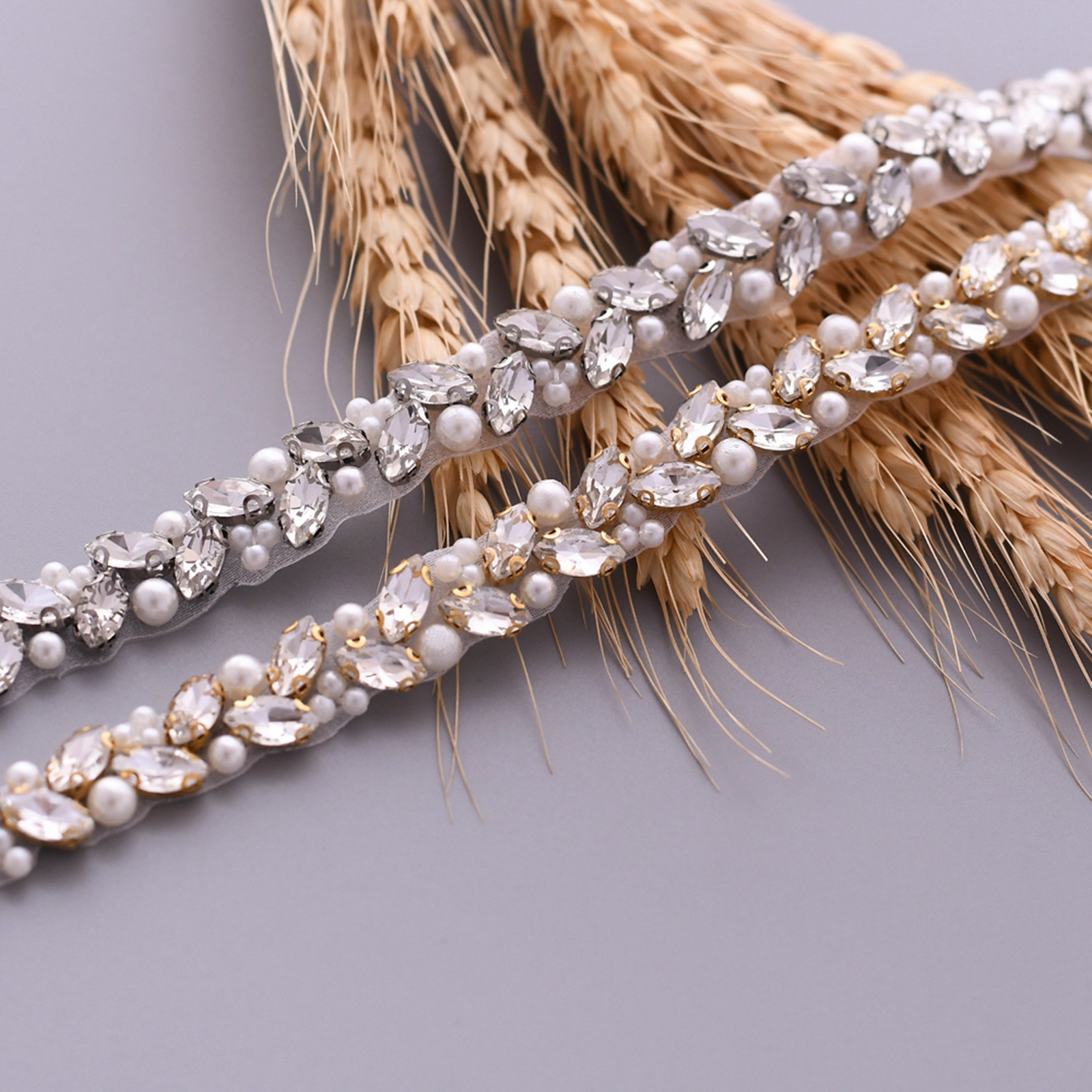 Silver Diamond Belts Wedding Sashes Rhinestone Belt Jeweled Sash Dress Belt Crystal Trim Applique Bridal for Women Belts