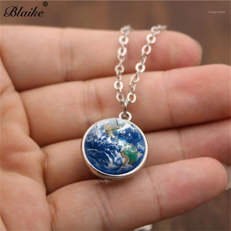 Pendant Necklaces Blaike Silver Color Universe Planet Necklace For Women Men Glass Sweater Chain Jewelry Gifts
Pendant Necklaces Blaike Silver Color Universe Planet Necklace For Women Men Glass Sweater Chain Jewelry Gifts