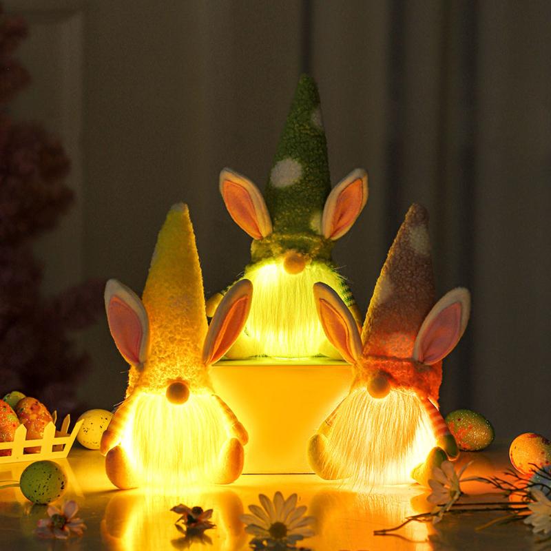 Party Decoration Rudolph Doll Gnome Dwarf Ornaments With LED Light Glowing Faceless Easter Holiday Valentines Day Home Decor
Party Decoration Rudolph Doll Gnome Dwarf Ornaments With LED Light Glowing Faceless Easter Holiday Valentines Day Home Decor