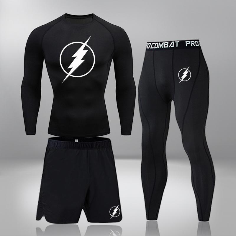 Jogging Clothing Men's Sports Suit T-Shirt + Shorts Workout Clothes 3-piece Set Warm Base Coat Compression Elasticity Quick Dry Sportswea, Black;red
Jogging Clothing Men's Sports Suit T-Shirt + Shorts Workout Clothes 3-piece Set Warm Base Coat Compression Elasticity Quick Dry Sportswea, Black;red