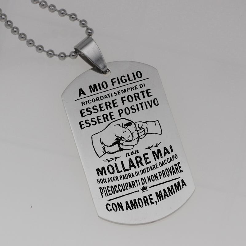 Pendant Necklaces A MIO FIGLIO Fist Bumps Stainless Steel Jewelry Family Gift Customed Picture NecklaceN430, Silver
Pendant Necklaces A MIO FIGLIO Fist Bumps Stainless Steel Jewelry Family Gift Customed Picture NecklaceN430, Silver