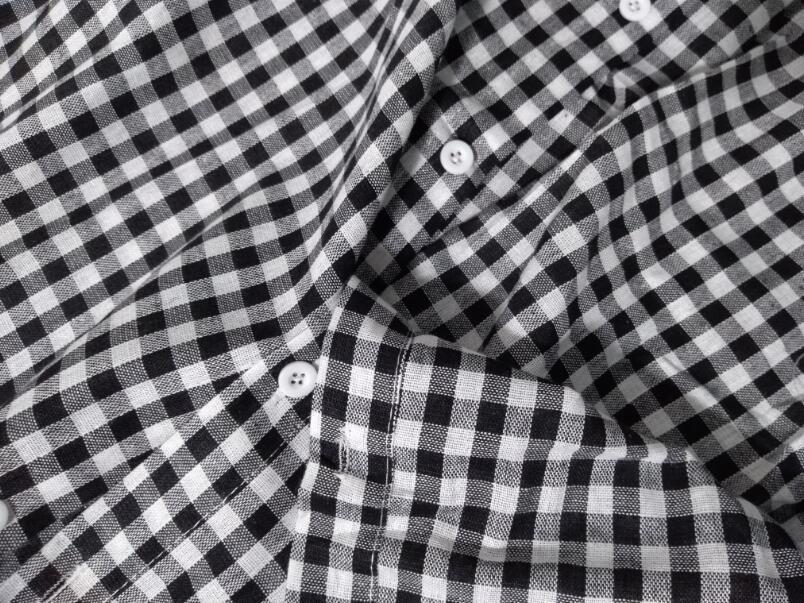 Dress Women Long Shirt Retro Plaid Single Breasted Loose Cotton Summer Short Sleeve es Womens Casual 210513