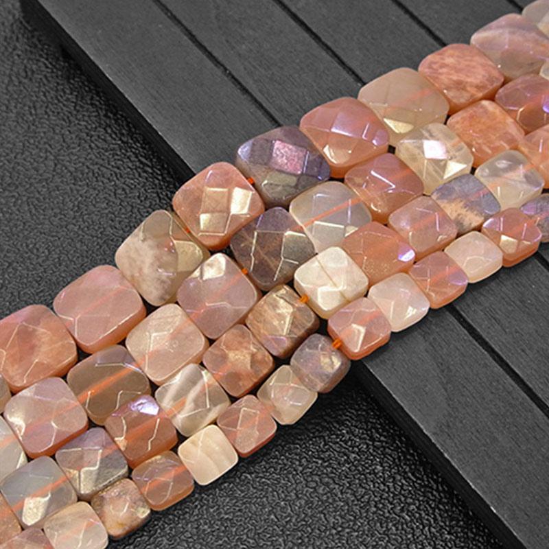 Other 10/12mm Natural Sunstone Beads 38cm Orange White Faceted Square DIY Loose For Jewelry Making Women Bracelet Necklace
Other 10/12mm Natural Sunstone Beads 38cm Orange White Faceted Square DIY Loose For Jewelry Making Women Bracelet Necklace