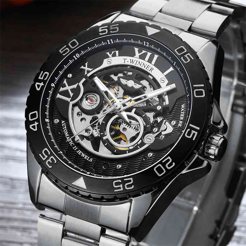 Drop Mechanical Watch WINNER Top Brand Men Automatic Fashion Luxury Stainless Steel Male Clock Relogio Masculino 210608, Black gold
Drop Mechanical Watch WINNER Top Brand Men Automatic Fashion Luxury Stainless Steel Male Clock Relogio Masculino 210608, Black gold