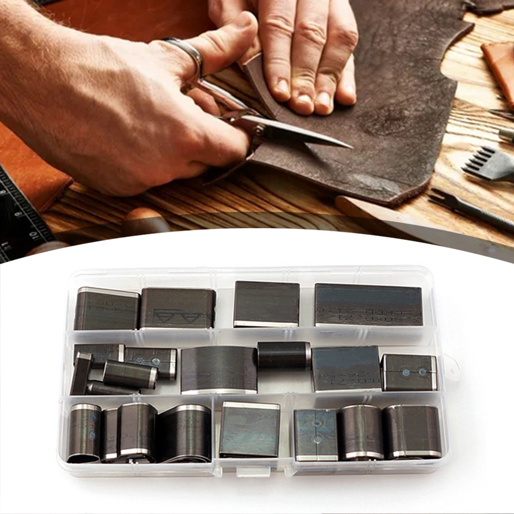 Mobile phone leather punching set with short head pattern is suitable for multi-layer fabric, leather and accessories