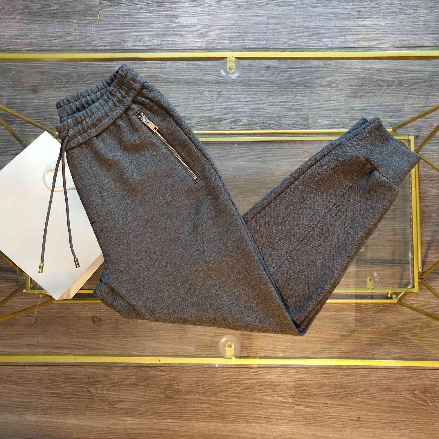 men's pants autumn trousers pure cotton casual sports style jogging couple models ogt0, Black