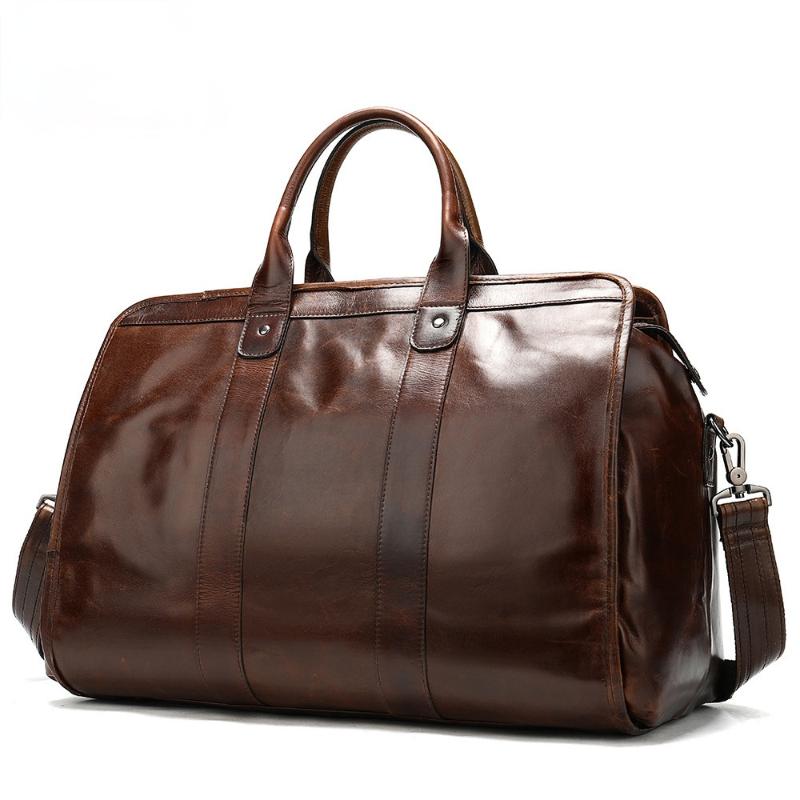 Duffel Bags The First Layer Of Cowhide Retro Men's Bag Outdoor Business Large-capacity Travel Soft Leather Solid Color, Coffee
Duffel Bags The First Layer Of Cowhide Retro Men's Bag Outdoor Business Large-capacity Travel Soft Leather Solid Color, Coffee