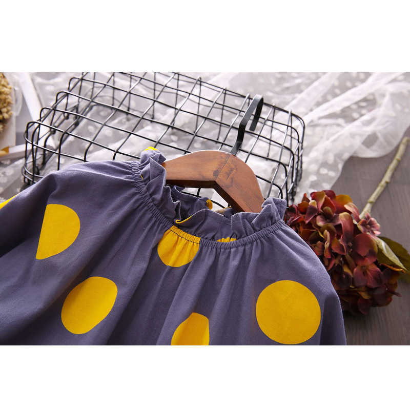 LOVE DD&MM Girl Shirts Children's Wear Girls Casual Cute Wooden Ear Polka Dot Long Sleeved Waist Bottoming Shirts 210715