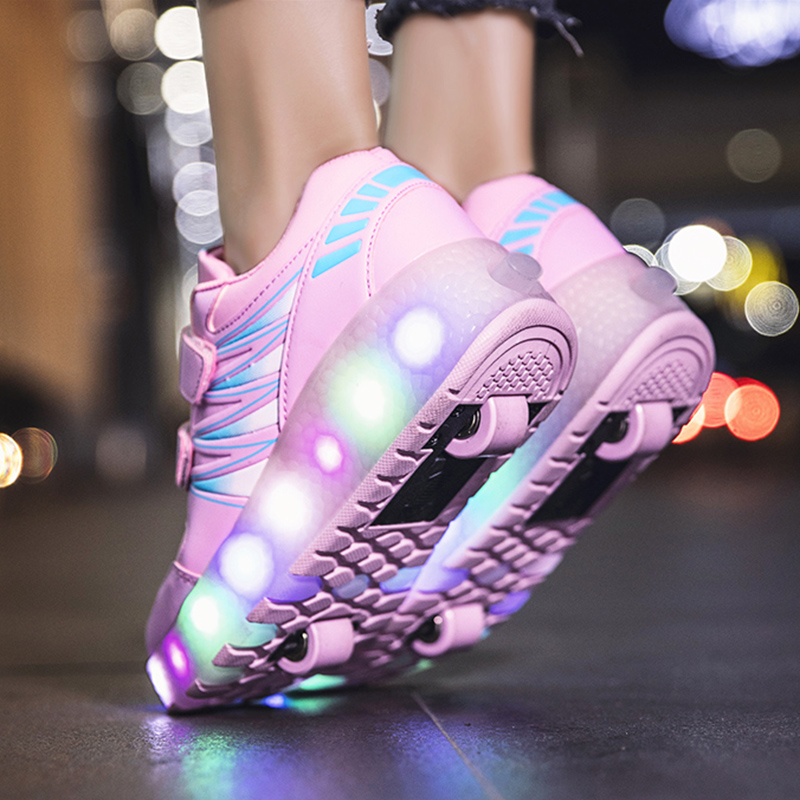 Roller Skates Tow Wheels Shoes Glowing Light LED Children Boys Girls Kids Fashion Luminous Sport Casual Wheelys Skating Sneakers, One wheel
Roller Skates Tow Wheels Shoes Glowing Light LED Children Boys Girls Kids Fashion Luminous Sport Casual Wheelys Skating Sneakers, One wheel