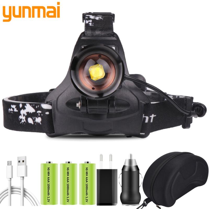 Headlamps XHP100 9-core Zoomable Headlight Waterproof Powerbank USB Rechargeable 18650 Battery Head Lamp Yunmai 
Headlamps XHP100 9-core Zoomable Headlight Waterproof Powerbank USB Rechargeable 18650 Battery Head Lamp Yunmai
