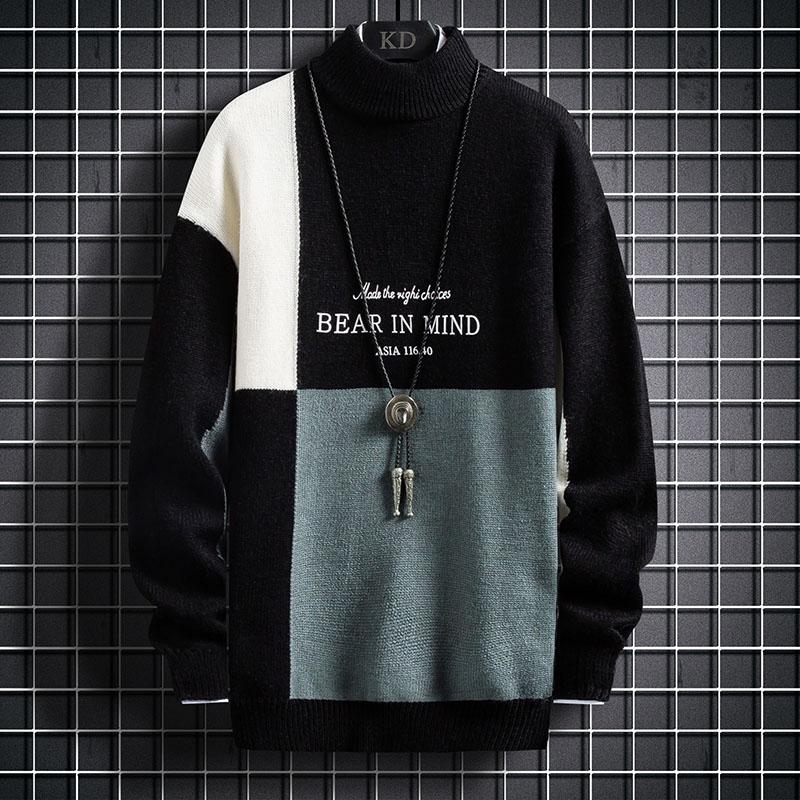 Christmas Sweater Men Clothes Winter Thick Warm Mens Patchwork Sweaters Fashion Turtleneck Male Pullovers Pull Homme Men's, Black
Christmas Sweater Men Clothes Winter Thick Warm Mens Patchwork Sweaters Fashion Turtleneck Male Pullovers Pull Homme Men's, Black