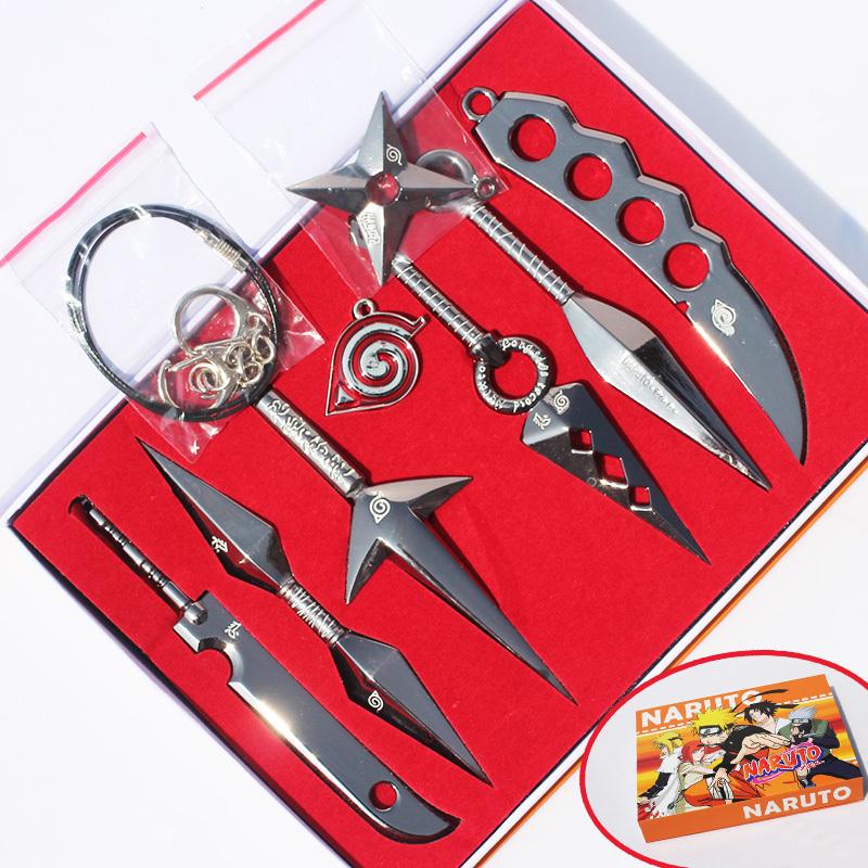 7Pcs/Set Naruto Hatake Kakashi Deidara Kunai Shuriken Figure Weapons Toys Cosplay Toy 2.5/13cm With Box MX200319
7Pcs/Set Naruto Hatake Kakashi Deidara Kunai Shuriken Figure Weapons Toys Cosplay Toy 2.5/13cm With Box MX200319