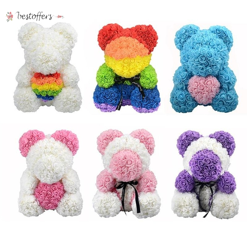40 cm DropShipping Bear Rose with Heart Big Red Teddy Flower Artificial Decoration Christmas Gifts for Women Valentines Gifts BM26
40 cm DropShipping Bear Rose with Heart Big Red Teddy Flower Artificial Decoration Christmas Gifts for Women Valentines Gifts BM26