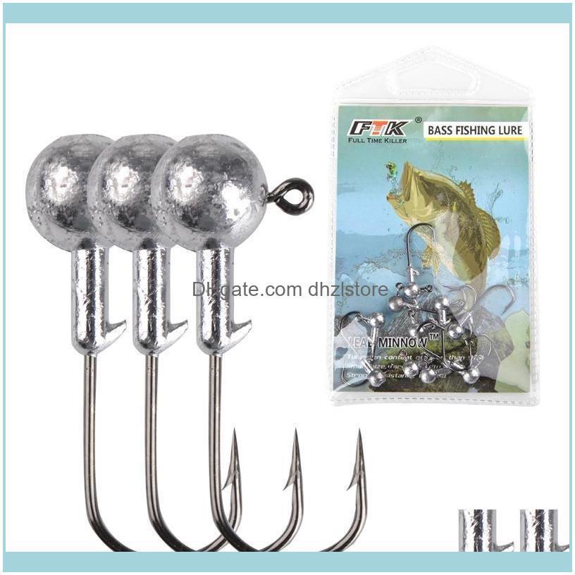 Sports & Outdoors5Pcs/10Pcs/Pack Lead Jig Head Fishing Hook 1G-20G Hooks For Soft Lure Carbon Steel Fishhooks Drop Delivery 2021 8D6Ro
Sports & Outdoors5Pcs/10Pcs/Pack Lead Jig Head Fishing Hook 1G-20G Hooks For Soft Lure Carbon Steel Fishhooks Drop Delivery 2021 8D6Ro