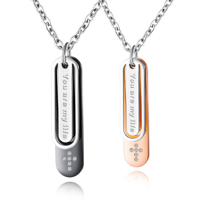 Pendant Necklaces FATE LOVE 2021 Couples Lover Women Men Necklace & Pendants Stainless Steel Chain Fashion Jewelry Valentine's Day Gift
Pendant Necklaces FATE LOVE 2021 Couples Lover Women Men Necklace & Pendants Stainless Steel Chain Fashion Jewelry Valentine's Day Gift