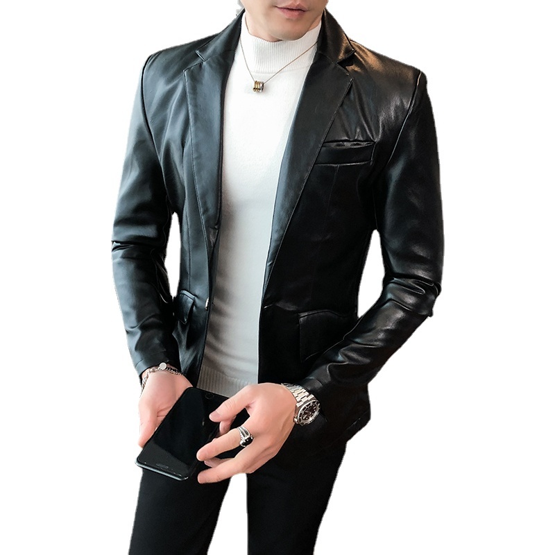 Men's Suits & Blazers Black and red blazer autumn long sleeve suit collar leather jacket Casual fine fashion H4CH, 1# shoe box
Men's Suits & Blazers Black and red blazer autumn long sleeve suit collar leather jacket Casual fine fashion H4CH, 1# shoe box