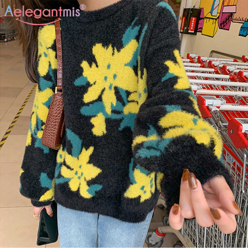 Aelegantmis Winter Vintage Thicken Warm Sweater Women White Long Sleeve Knitted Pullover Sweaters Ladies Loose Casual Jumpers 210607, Green
Aelegantmis Winter Vintage Thicken Warm Sweater Women White Long Sleeve Knitted Pullover Sweaters Ladies Loose Casual Jumpers 210607, Green