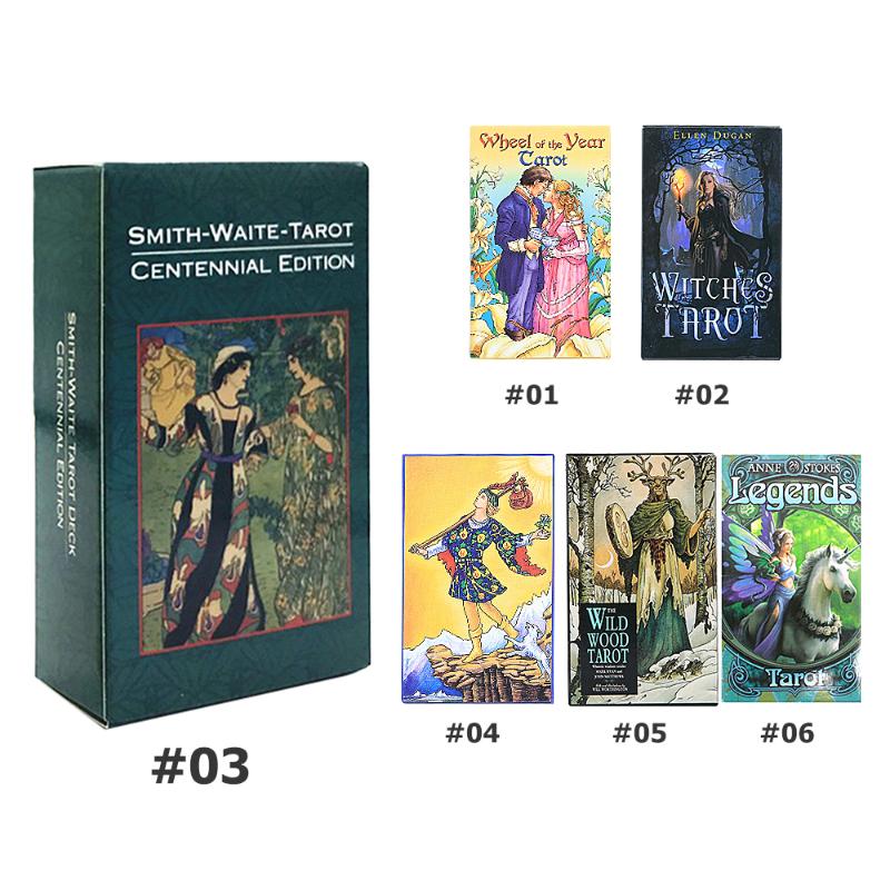 Greeting Cards 6 Styles English Tarot Guidance Divination Fate Deck Board Games With Colorful Box Family Party Playing Y
Greeting Cards 6 Styles English Tarot Guidance Divination Fate Deck Board Games With Colorful Box Family Party Playing Y