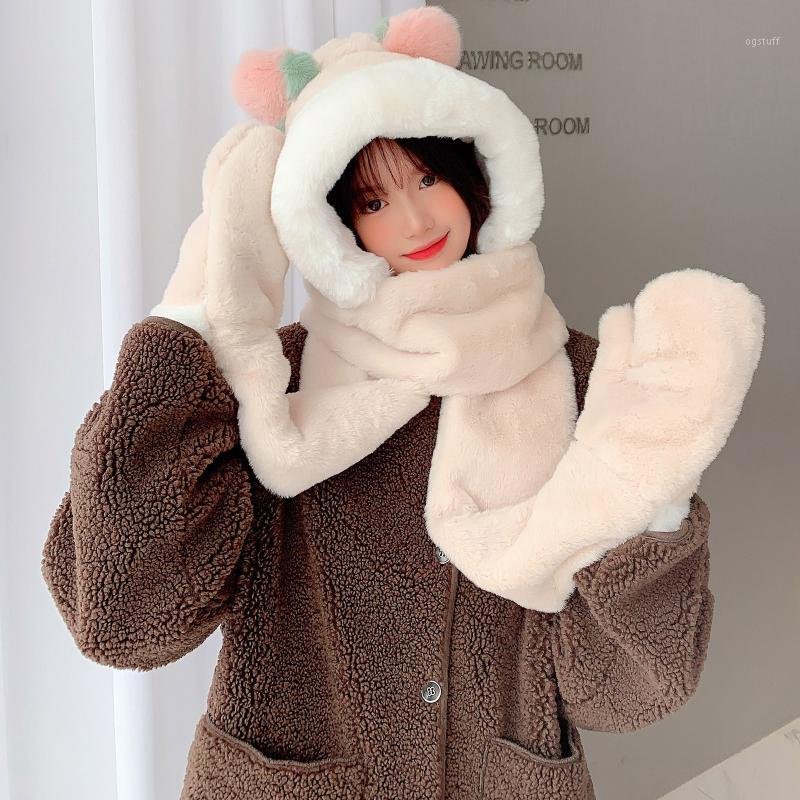 Scarves Ladies Winter Riding Warm Windproof Gloves Bib Hat Three Piece Women Bear Ear Scarf One-piece Cap Antlers Female Beanie Bone L4, Blue;gray
Scarves Ladies Winter Riding Warm Windproof Gloves Bib Hat Three Piece Women Bear Ear Scarf One-piece Cap Antlers Female Beanie Bone L4, Blue;gray