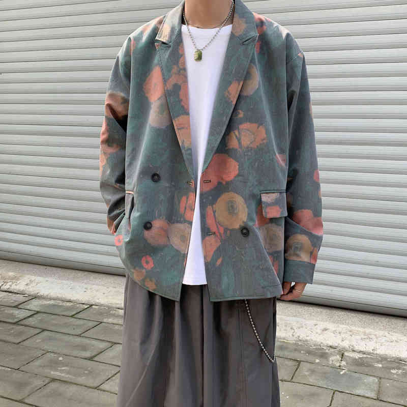 men's suits & blazers autumn korean flower blazer fashion business casual dress jacket men streetwear wild loose suit jackets mens, White;black
men's suits & blazers autumn korean flower blazer fashion business casual dress jacket men streetwear wild loose suit jackets mens, White;black
