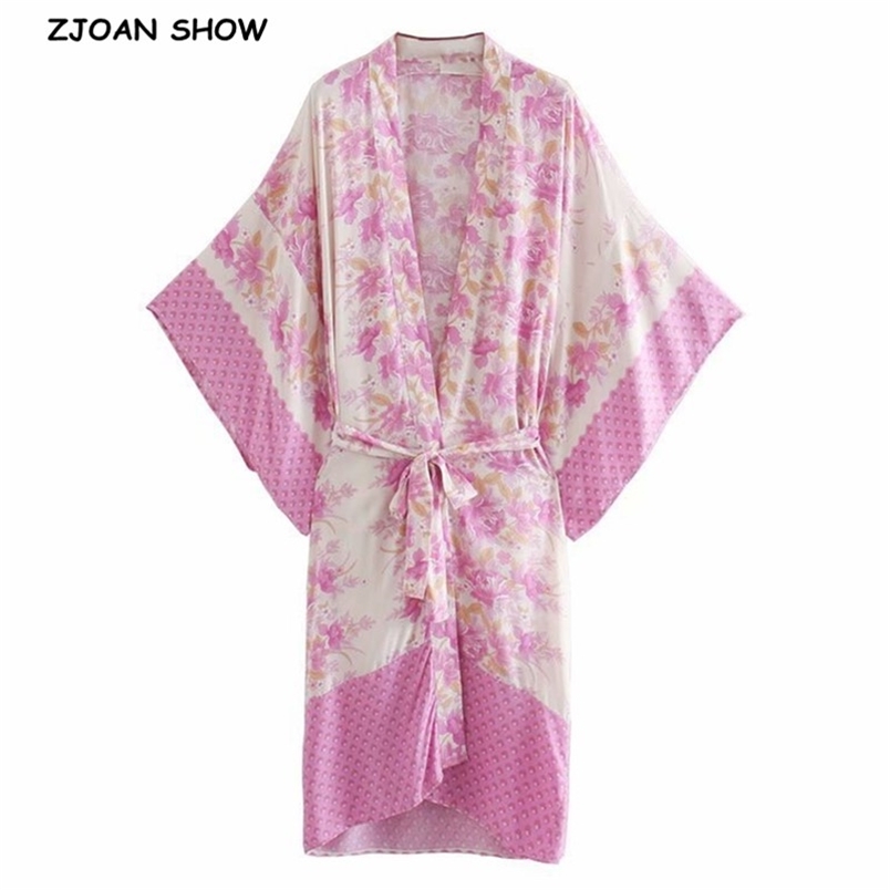 Autumn BOHO Location Floral Print Long Kimono Shirt Green Hippie Women Tie Bow Sashes Cardigan Loose Blouse Tops Holiday 210429, Pink
Autumn BOHO Location Floral Print Long Kimono Shirt Green Hippie Women Tie Bow Sashes Cardigan Loose Blouse Tops Holiday 210429, Pink