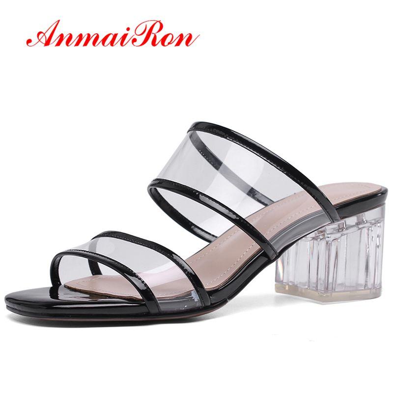 Slippers ANMAIRON Genuine Leather Summer Fashion Med High Silppers Solid Outside Shoes Woman Size 34-39 LY1404, Black
Slippers ANMAIRON Genuine Leather Summer Fashion Med High Silppers Solid Outside Shoes Woman Size 34-39 LY1404, Black