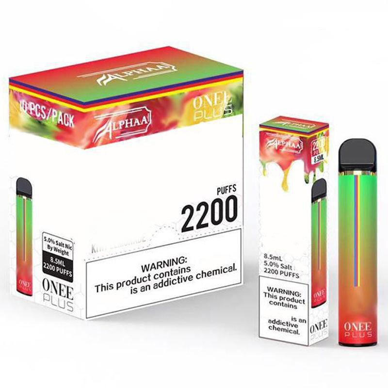 Kang vape Alphaa Onee Plus 2200 Disposable Electronic Cigarettes 1100mah Battery 8.5ml Pod 2200 Puffs Vape Pen VS RandM dazzle Air Bar Max
Kang vape Alphaa Onee Plus 2200 Disposable Electronic Cigarettes 1100mah Battery 8.5ml Pod 2200 Puffs Vape Pen VS RandM dazzle Air Bar Max