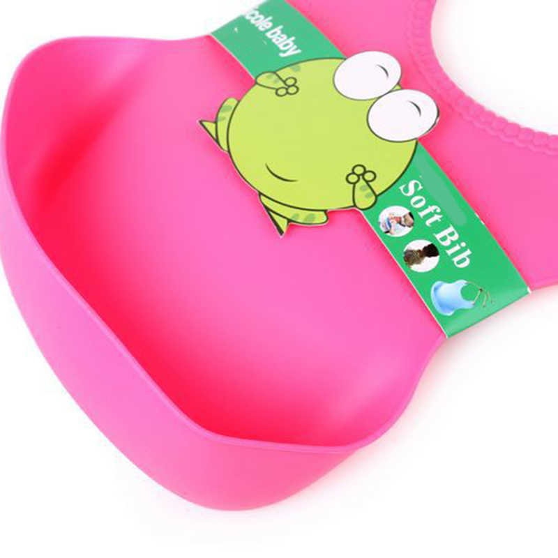 1-pack Adjustable Bib Baby Toddler Gear Bibs Burp Cloths Colorful Easily wipes clean TPE 210528