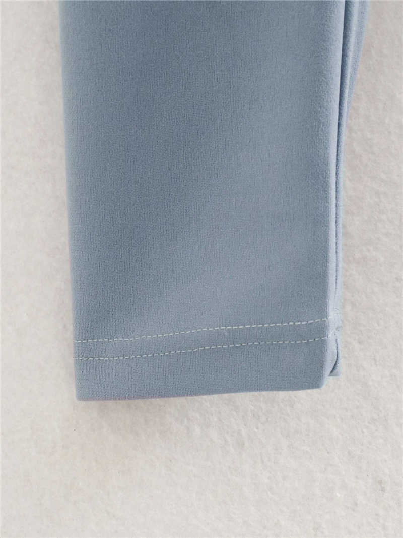 Elegant Women Solid Soft Shirts Fashion Ladies Stand Collar Cord Tops Sweet Female Chic Sky Blue Blouses 210527