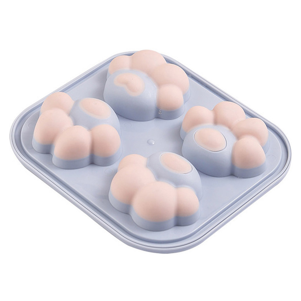 Ice Box Cat Claw Refrigerator Plastic Ice Hockey Cube Mould with Lid DIY Food Supplement Home Frozens Ice Tray