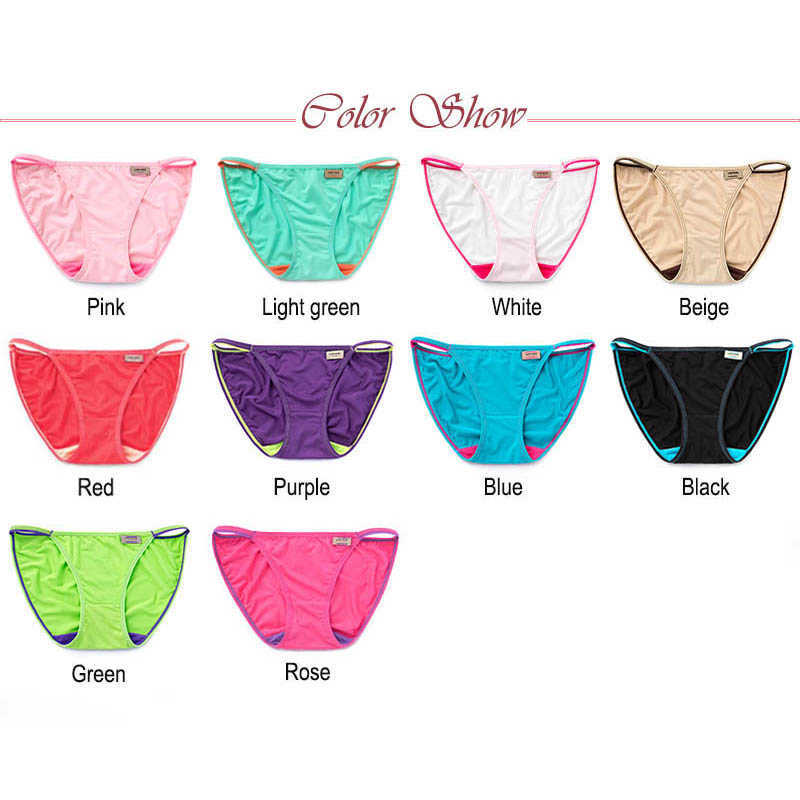 BllooBeell 5pcs Sexy Women's Underwear Panties Modal Briefs for Women Solid Low-Rise G String Seamless Lingerie Lady Girl Thong 211021