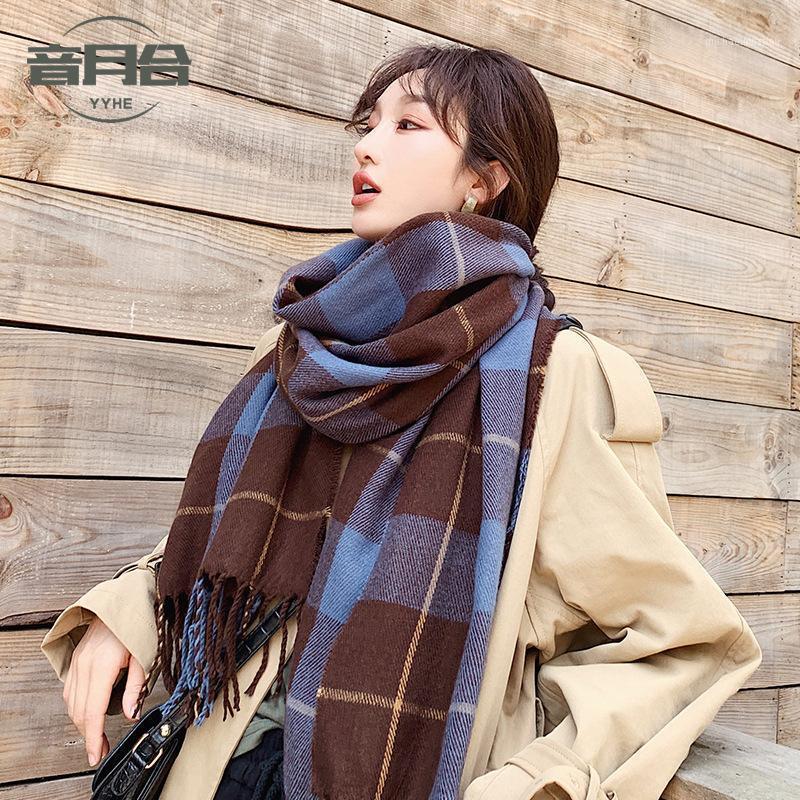 Creative Plaid Trend Shawl Scarf Female Autumn And Winter Korean Classic Mid-length Warm Women Winter1
Creative Plaid Trend Shawl Scarf Female Autumn And Winter Korean Classic Mid-length Warm Women Winter1
