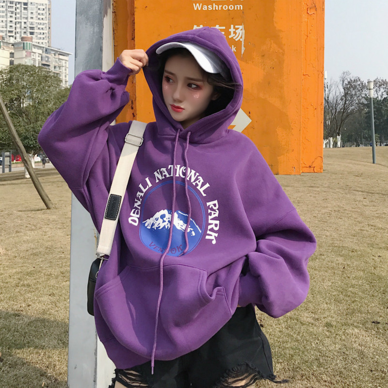 women's hoodies & sweatshirts harajuku fashions snow mountain letter female impression hoodies long sleeve with hoodie pullovers plus t, Black
women's hoodies & sweatshirts harajuku fashions snow mountain letter female impression hoodies long sleeve with hoodie pullovers plus t, Black