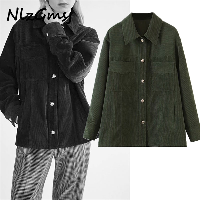 Jacket Women Amygreen Corduroy Coats Boyfriend Style Long Sleeves Spring Ladies Coat 210628, As picture
Jacket Women Amygreen Corduroy Coats Boyfriend Style Long Sleeves Spring Ladies Coat 210628, As picture